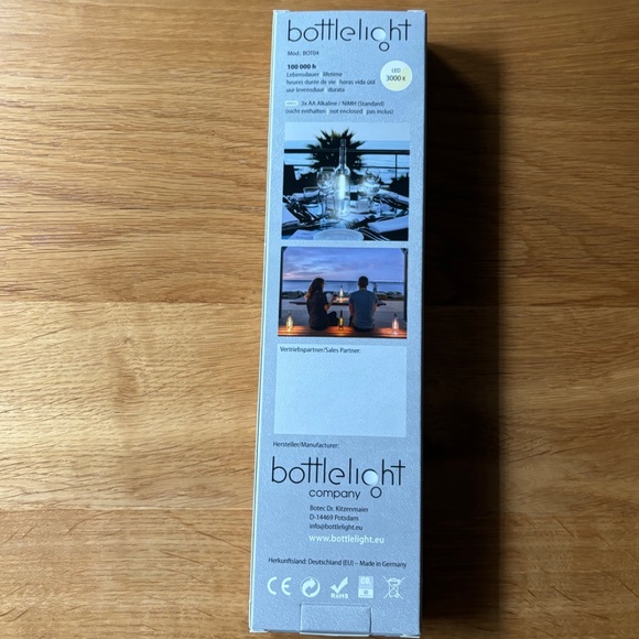 NWT Bottlelight LED Adjustable Intesity Light - Indoor/Outdoor Water Resistant - Picture 2 of 4